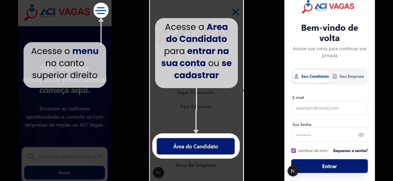 1.1. Acesso pelo Smartphone (Celular)